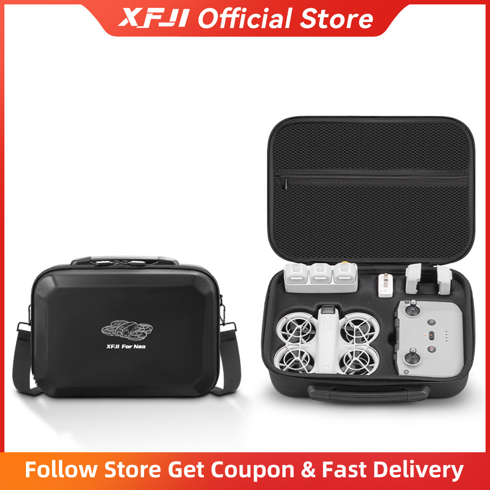 Drone Hard Shell Case - XFJI Carrying Case Compatible with DJI
