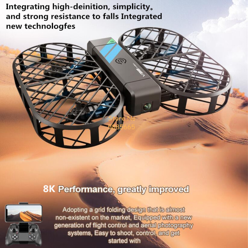 8K HD Camera 360° Protection O - Drone Controller Screen recension och pris