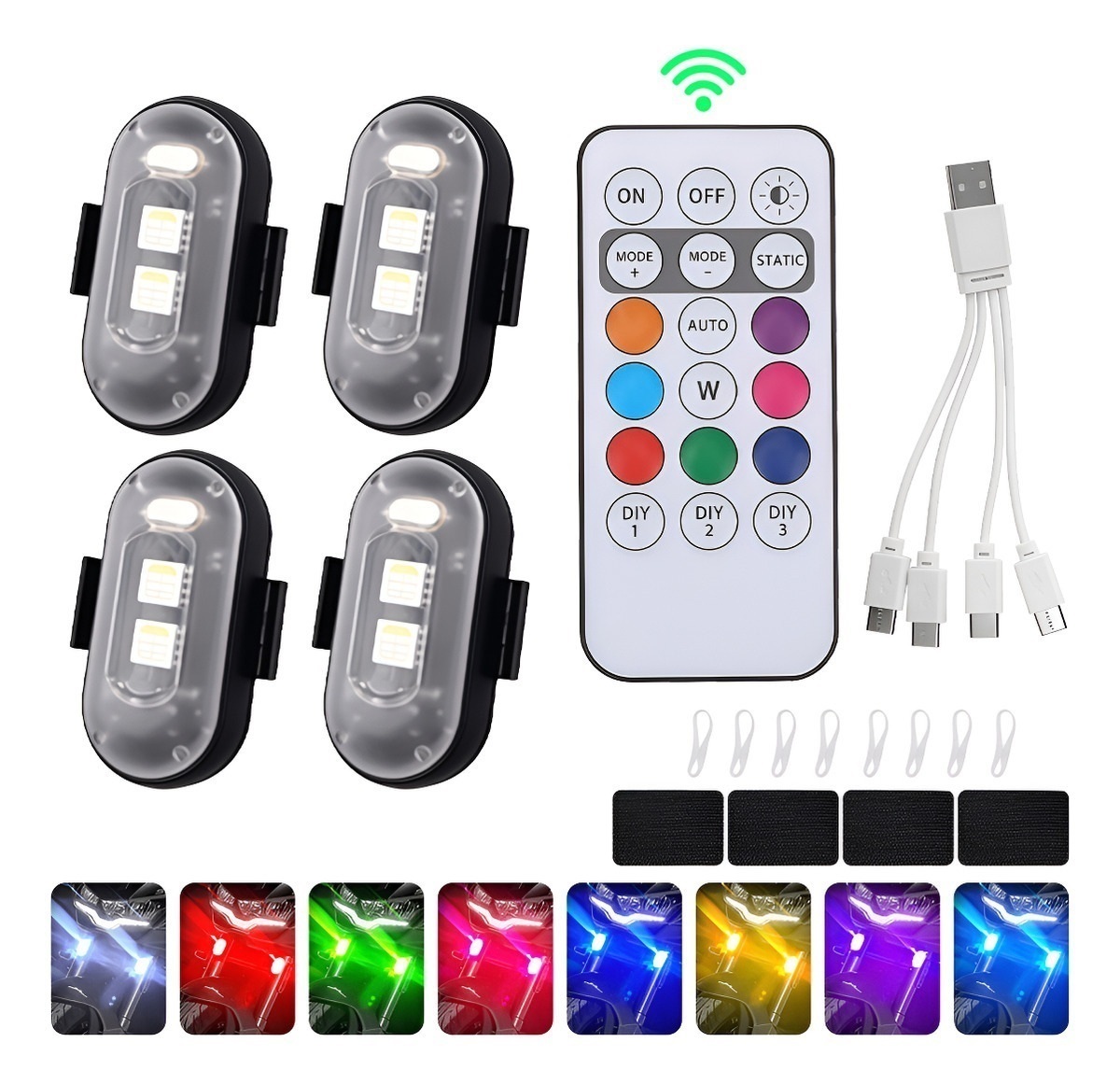4 Pcs Led Strobe Lights with R - Drone Strobe Light recension och pris