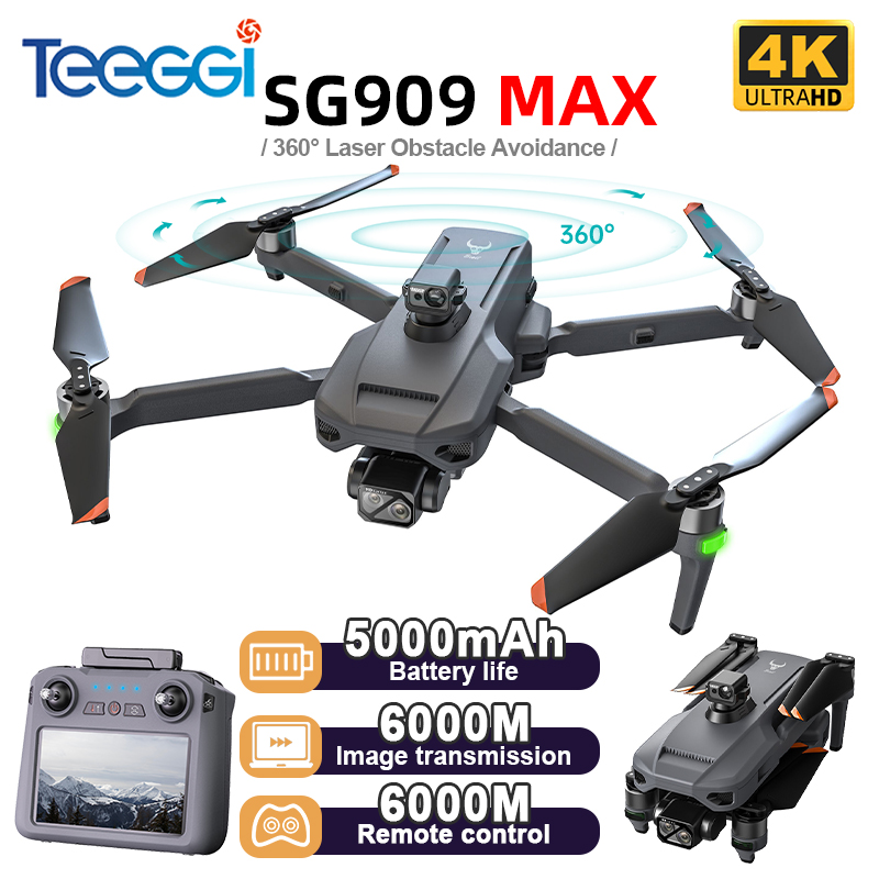 Teeggi SG909 MAX GPS Drone Wit - Drone Controller Screen recension och pris